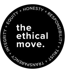 Logo der Initiative ‘the ethical move’, die für transparente und faire Kommunikation steht.