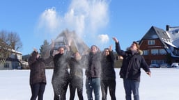Tourismusstudenten auf Exkursion im Hochschwarzwald