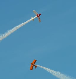 Der Himmel ist die Bühne für eine wunderbare Choreografie (Foto: Peter Wirminghaus)