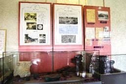 碑文谷体育館2階にある公園の歴史展示