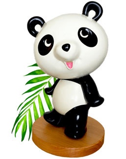 日本中医薬研究会のお店の目印「パンダマーク」