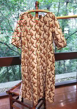 戸津薫子　更紗展　ワンピース