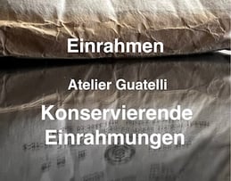 Einrahmen - Konservierende Einrahmung von Papiergut - 