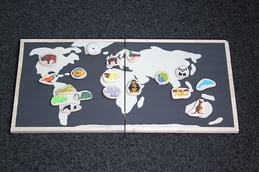 Magnetische Weltkarte