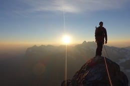 Sonnenaufgang hinter dem Wetterhorn
