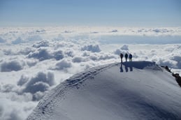 Letzter Firngrat vor dem Weissmies Gipfel