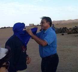 malek dans les dunes de Mergouza