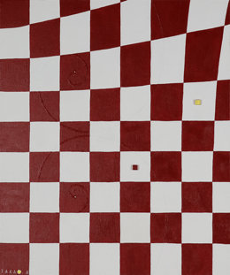 STOCKING 17    380mm×455mm   F8  Acrylic, wood   2019