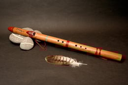 Stein Türkis, Mundstück Padouk, 432 Hz