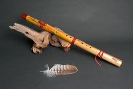 Stein Türkis, Mundstück Padouk, 432 Hz