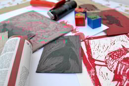 Linolschnitt, Foto: Florina Limberg