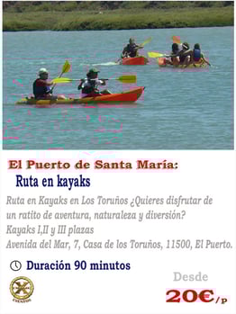 Ruta en kayak el puerto d santa maria