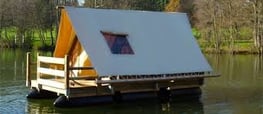 Tente flottante en Dordogne 