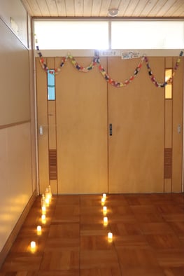 送る会会場入り口