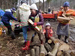 小さな未来の会員も活動中です。
