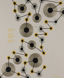 Milky Way 7 F12   500mm×606mm   Acrylic, wood 2019