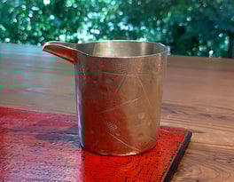 銀錫鎚目片口　関根正文　山の上ギャラリー