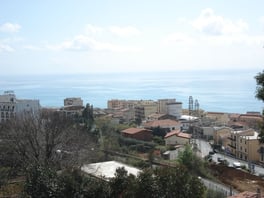 Blick auf Paola in Kalabrien, Ausblick, Calabria, Urlaub