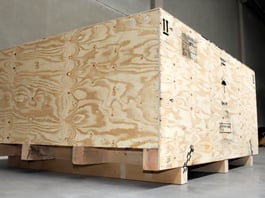 Schwergutverpackung aus Sperrholz