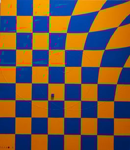 STOCKING 5    455mm×530mm  F10   Acrylic, wood   2015