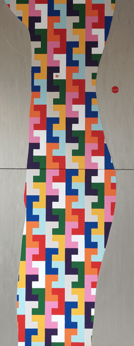 SOUL VESSEL 1 F25×2 652mm×1606mm(652mm*803mm each) 2024 Acrylic on canvas, wood