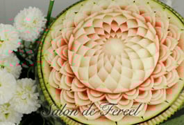 フルーツカービング教室初級作品サロンドフェリール