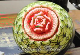 フルーツカービング教室上級作品サロンドフェリール