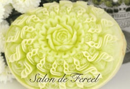 メロンカービング教室上級作品サロンドフェリール