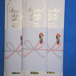 プレゼントに最適な金箔文字で綺麗です。(5本入りGoldパック)