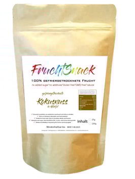 gefriergetrocknete Kokosnuss Würfel