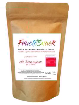 gefriergetrocknete rote Johannesbeere BIO