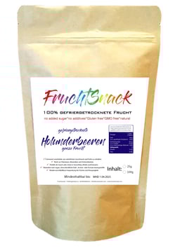 gefriergetrocknete Holunderbeeren ganz