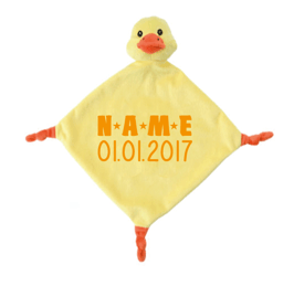 Plüsch-Schnuffeltuch mit Name & Geburtsdatum