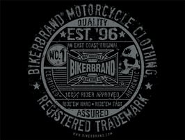 Biker Distressed Text Shirt - #2102