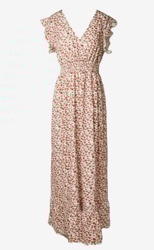 Sommerkleid Blümchen rot