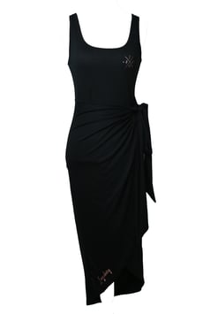 enges Top Kleid schwarz