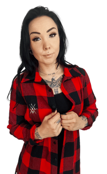 Cargo Hemd Ingeborg rot weiß