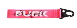 Schlüsselband Neon pink Fuck off