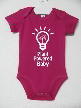 Plant Powered Onesie | Fucsia Colour