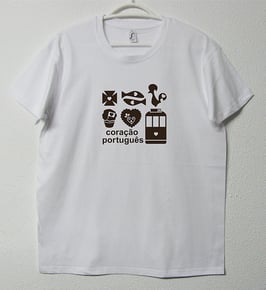 T-shirt Simbolos Portugueses | Cor Branco