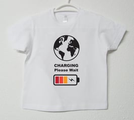 Charging T-shirt | White Colour