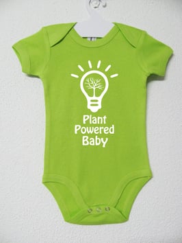 Plant Powered Onesie | Lime Colour
