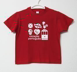 T-shirt Símbolos Portugueses | Cor Vermelho