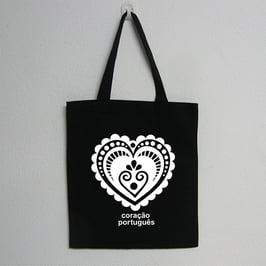 Saco Coração Português | Cor Preto