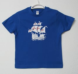 T-shirt Nau Portuguesa | Cor Azul Royal