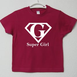 T-shirt Super Girl | Cor Fúcsia