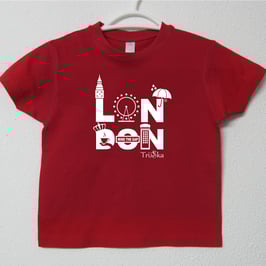 T-shirt London | Cor Vermelho