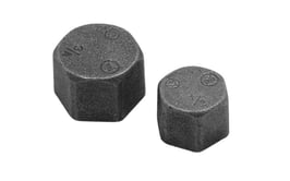 Kappe eckig Nr. 300, schwarzer Temperguss