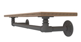 Camerino - Wandgarderobe mit Kleiderstange (Bausatz)