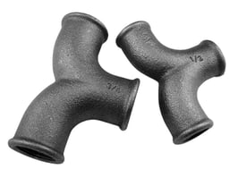 Zweibogen-T-Stück, Nr. 132, I/I/I